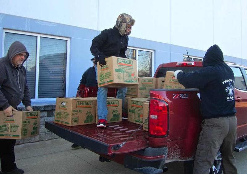 Boxes of groceries, along with a gift card for food at Art’s Food Market  were delivered to 240 addresses through the Franklin Mall Christmas Project the Saturday before Christmas. The groceries were distributed to families and individuals living within Sandwich School District 430 boundaries. The program, created by the late Frankie and Peg Mall in the early 1950s, is now administered by the Sandwich Lions Club.