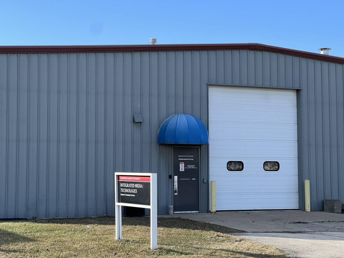 A building on the far western side of Northern Illinois University's campus that used to house the Department of Information Technology's print shop will be the new home of a Central Midwest Water Service Center branch office. On Feb. 9, 2024, university faculty said they hope the renovations are done by the end of the semester.