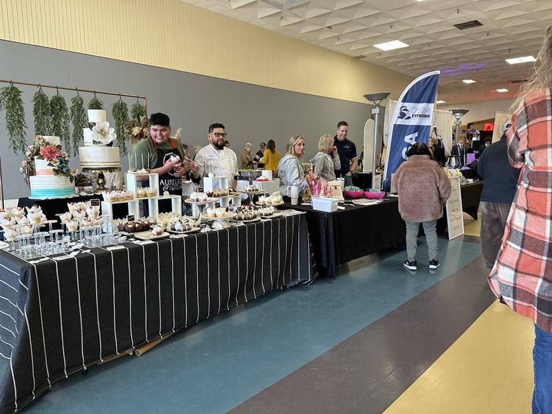 A wedding cake provider participates in the 2024 Sauk Valley Wedding Expo. Next year's event is set for 12 to 3 p.m. Sunday, Feb. 2, at Northland Mall, located on Route 2 in Sterling.