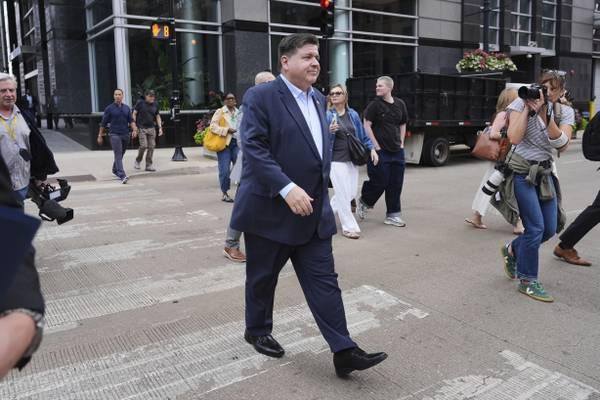Guard not needed in Chicago, Pritzker tells AP during tour of city to counter Trump’s crime claims