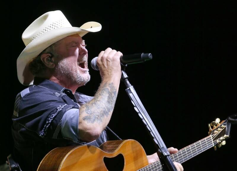 Tracy Lawrence sings his signature song  "Find Out Who Your Friends Are" during the 103rd annual Marshall-Putnam Fair on Thursday, July 18, 2024 in Henry.