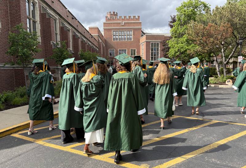 Glenbard West High School held its graduation ceremony on Thursday, May 22, 2025 at the school in Glen Ellyn.