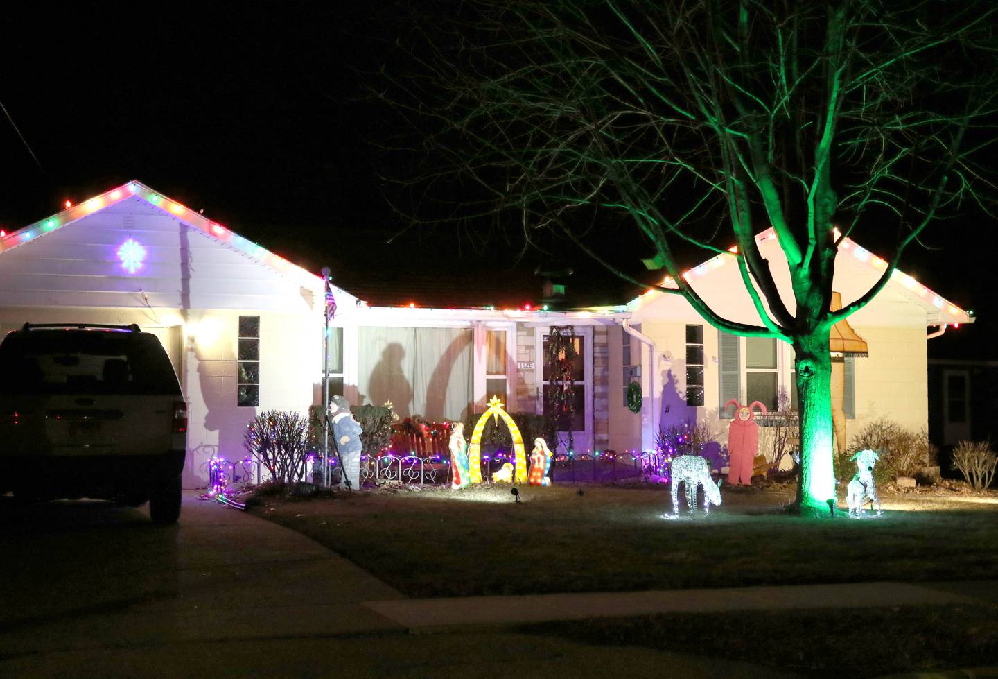 Many homes in DeKalb County were all decked out for the holidays like this one at 1129 North 14th Street in DeKalb which was one of the award winners in the DeKalb Park District's Holiday House Decorating Contest.