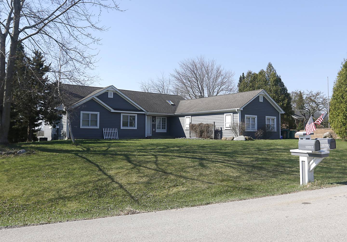 Prosecutors are seeking to have this home at 11617 Hawthorne Way in Huntley, photographed on April 12, 2023, forfeited. They have tied to the home to an alleged drug trafficking and money laundering operation they say was led by Matthew Lilla.