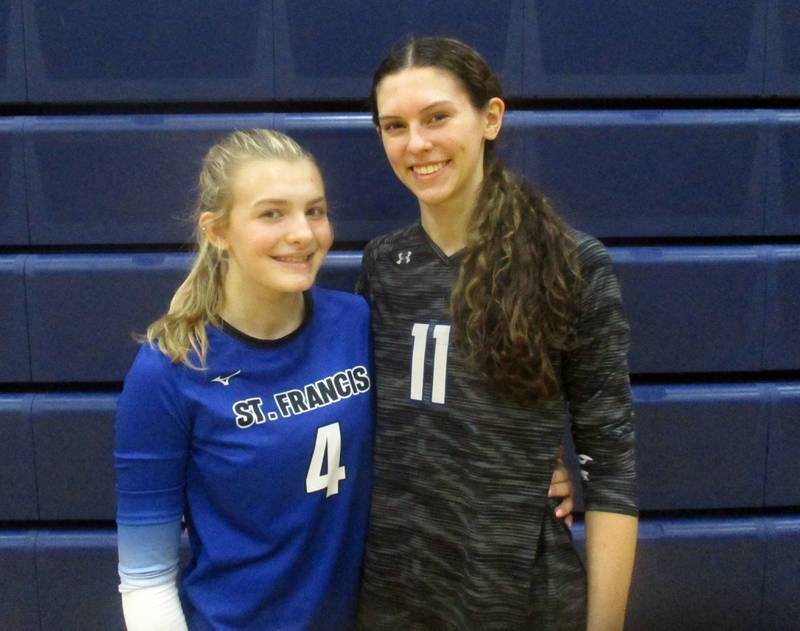 St. Francis seniors Addi Samolinski (left) and Mackenzie Krzus