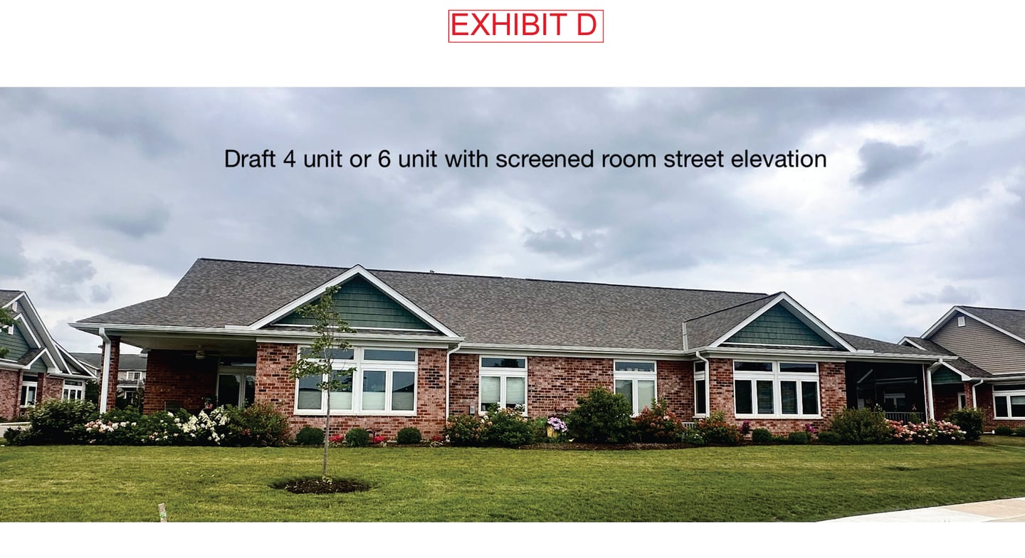 The owner of a Sycamore condominium complex is asking the city for permission to increase the number of buildings and units at Old Mill Park, documents show.
Brian Grainger, a real estate broker with O’Neil Property Group, is the namesake of Grainger properties, which operates six different residential communities in Sycamore. Concept plans shown here were published by the City of Sycamore on Aug. 8, 2024, from Grainger Properties.