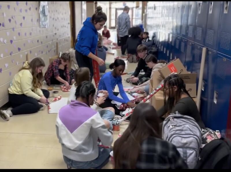 In the spirit of the mission of Oswego High School's BIONIC Club along with the spirit of the holiday season, the club recently provided holiday gifts for families in need.