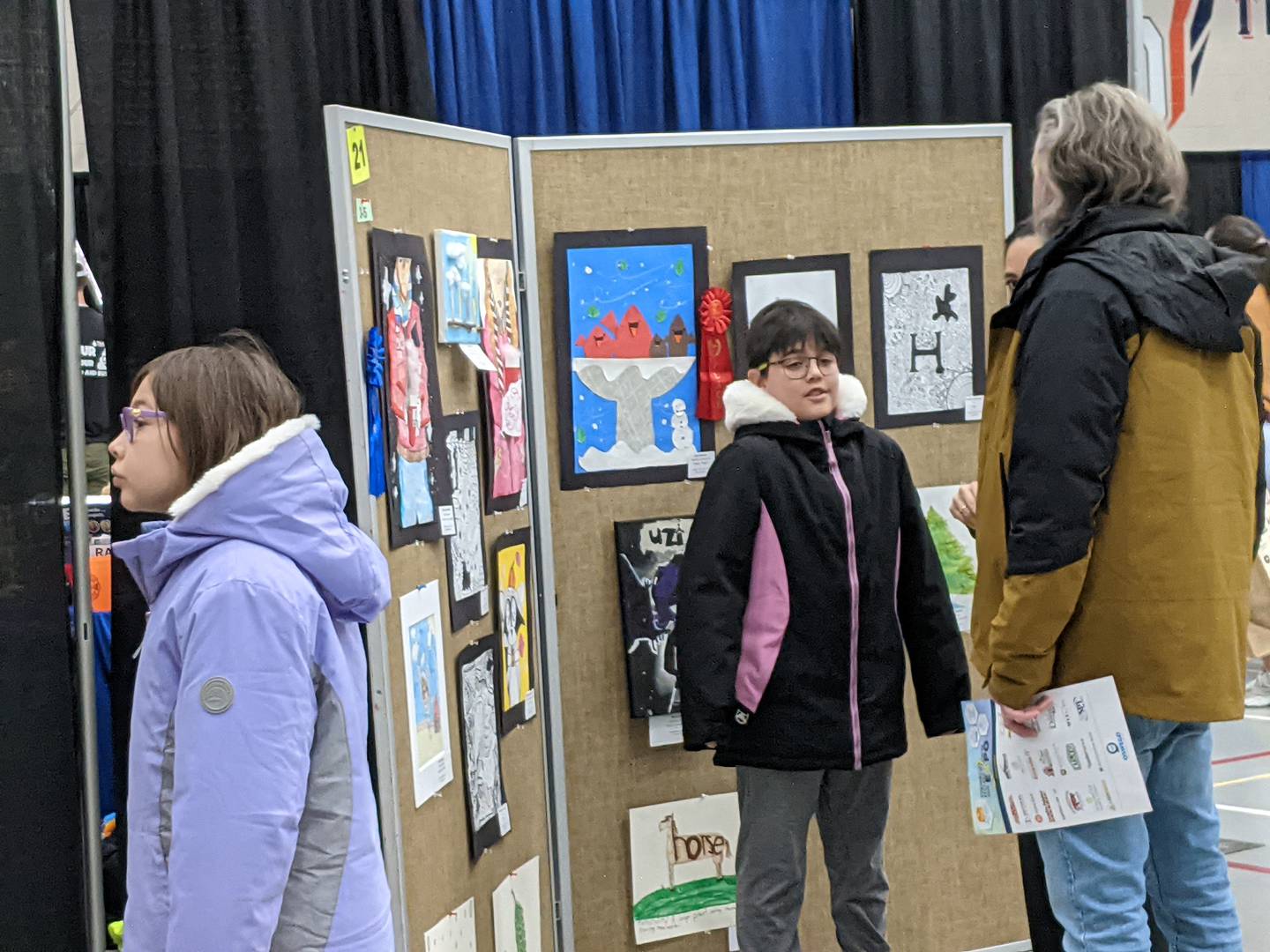 This is the 14th year the Oswego-based Fox River Academy of Music & Art and the Oswego Area Chamber of Commerce have put on an art show at the Oswego Hometown Expo.