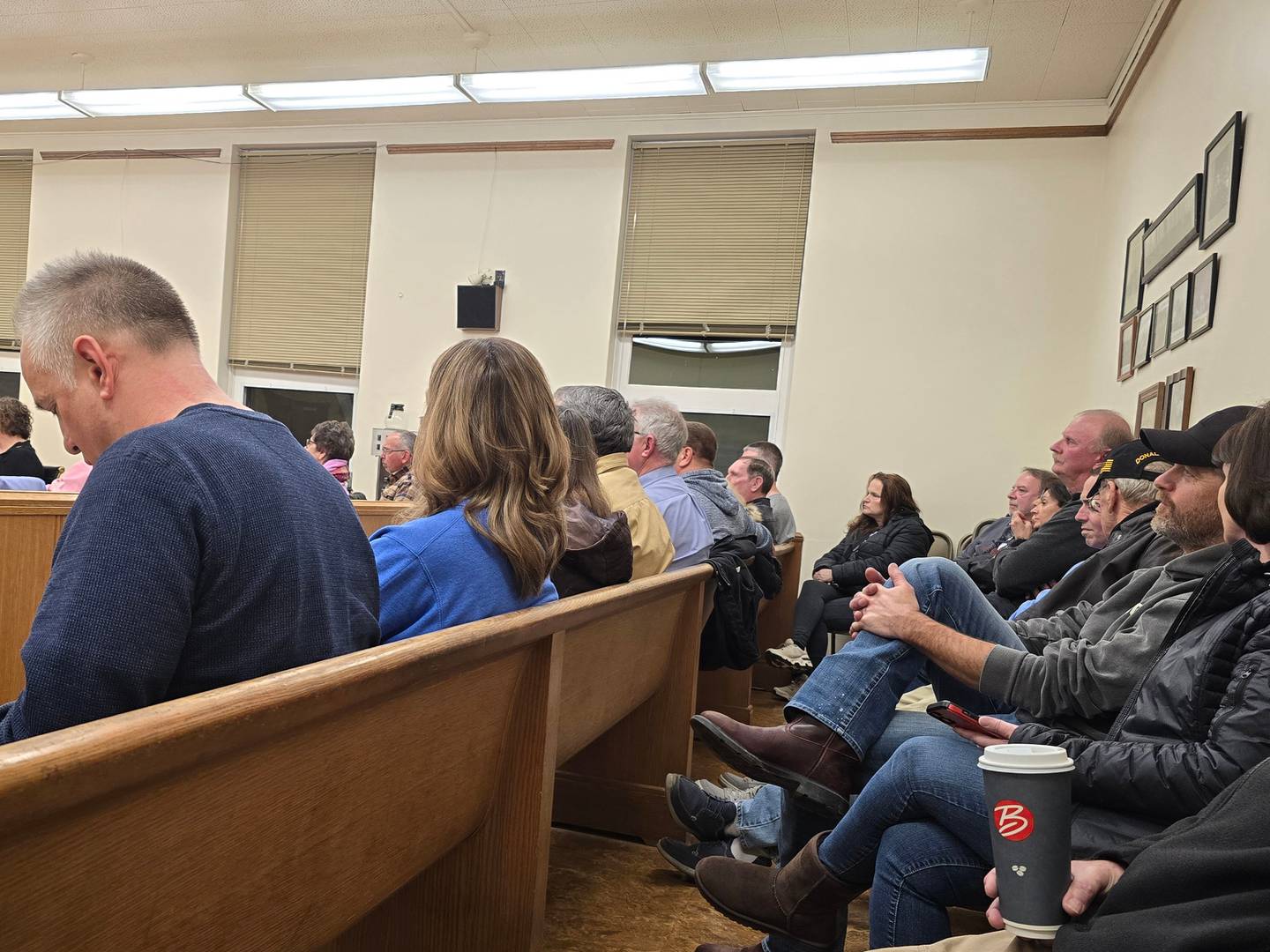 More than a dozen people gathered Wednesday, Feb. 5, 2025, at a Bureau County Board committee meeting to discuss an intergovernmental agreement proposal to accept jail inmates from Cook County.