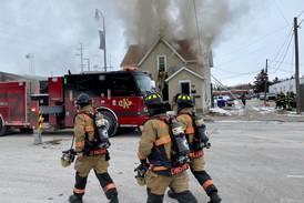 Photos: Firefighters battle DeKalb duplex blaze, frigid temperatures on Saturday
