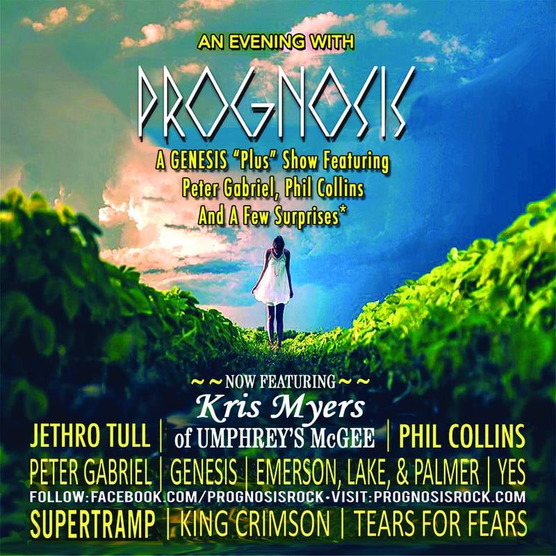 Prognosis, a tribute to progressive rock bands, will perform at the Arcada Theatre in St. Charles on March 28.