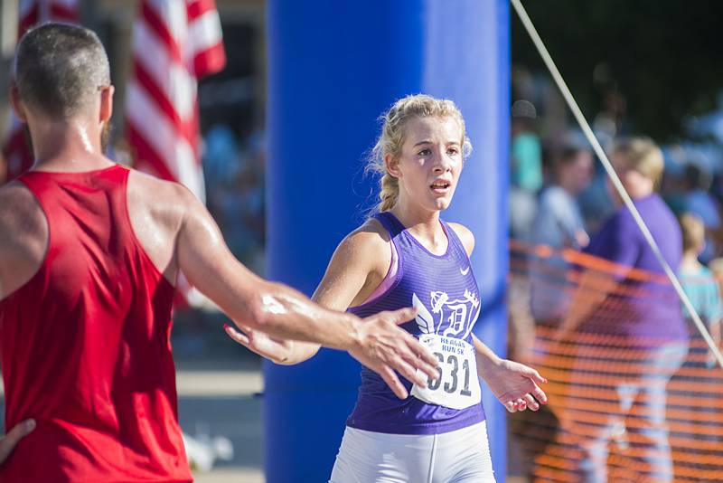 Emma Smith cross finishes first in the women’s division in the 2022 Reagan Run Saturday, July 2, 2022.