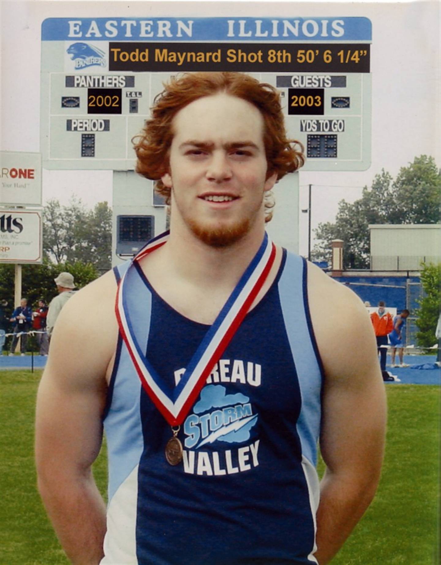 Todd Maynard was a state track medalist for Bureau Valley, placing eighth in the shot put as a junior in 2003.