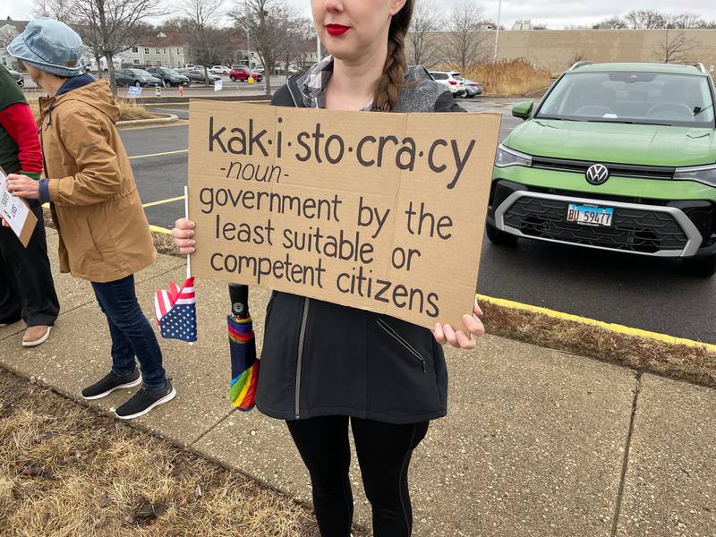 Kane Democrats and other groups held a pro-science, anti-Trump rally Saturday, March 7 at the Kane County Circuit Clerk's Office, 540 S. Randall Road, St. Charles. The rally was part of a National Day of Action hosted by Stand Up for Science.