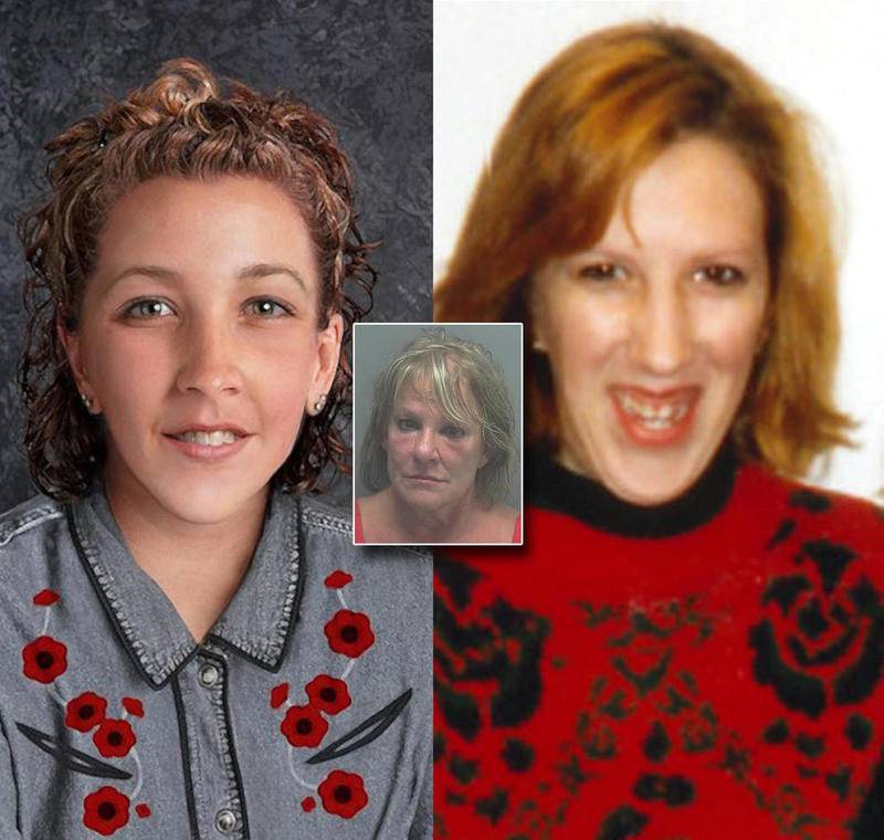 "Jane Doe" in an artist's rendering from the National Center of Missing and Exploited Children, left, has been identified as Peggy Lynn Johnson, seen in a photo released by the Racine County Sheriffs Office, right.  Johnson's identification and the arrest of Linda S. La Roche are recent developments in a cold case.