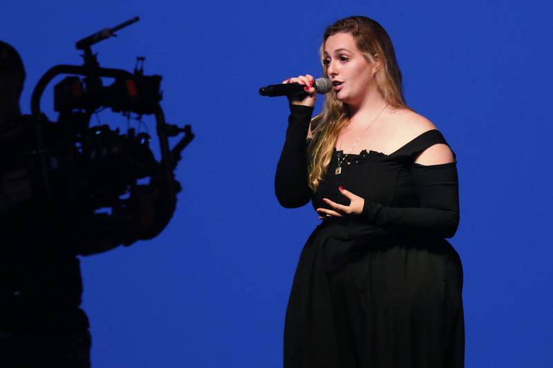 Grace Kinstler, a Crystal Lake Central High School graduate and finalist on "American Idol," gives a "Hometown Concert" at RedTail Golf Club on Tuesday, May 18, 2021, in Lakewood.
