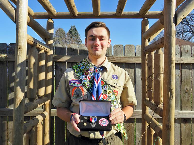 Jacob Hove recently earned Eagle rank in Boy Scouts.