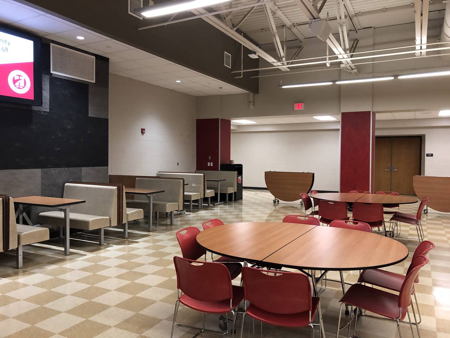 The Huntley High School cafeteria pictured Feb. 27, 2024.
