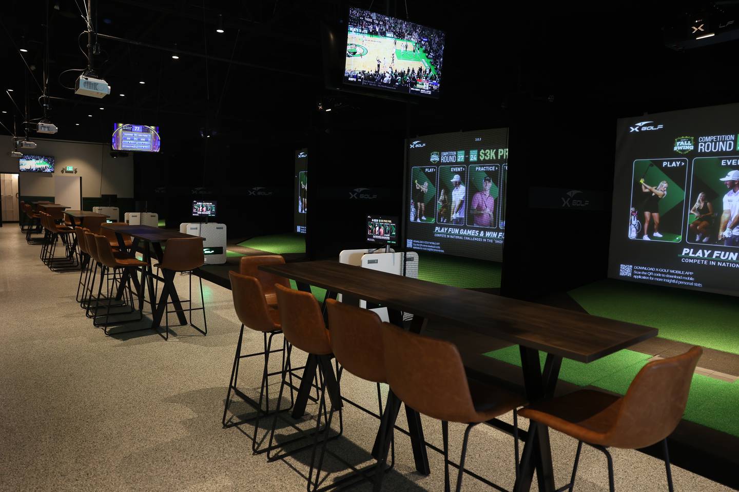 X-Golf will provided virtual golf experience along with food and drinks which is set to open mid-November.