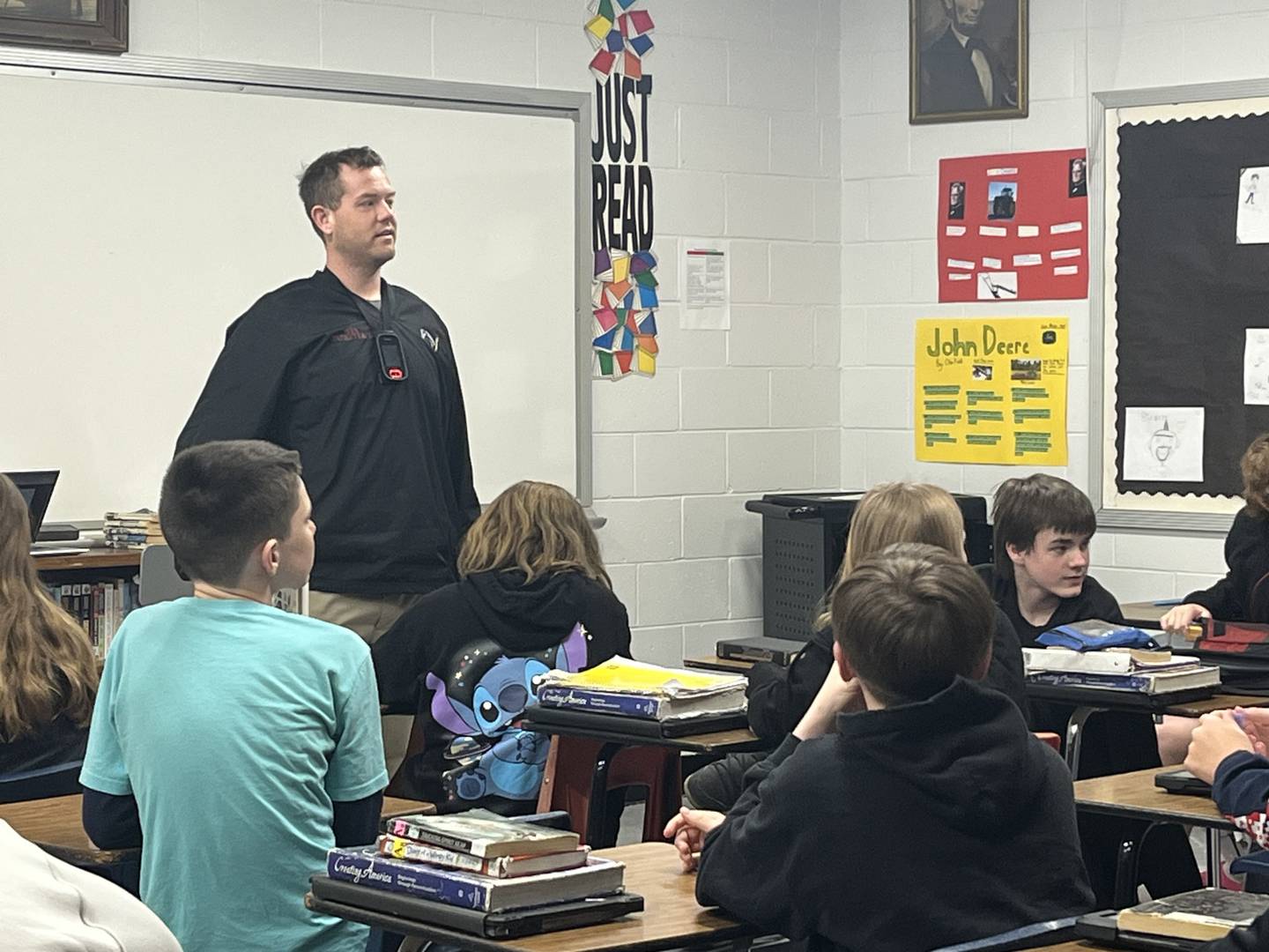 Matt Baker teaches seventh-grade history and English language arts along with serving as head coach of boys basketball at Mazon-Verona-Kinsman Middle School.