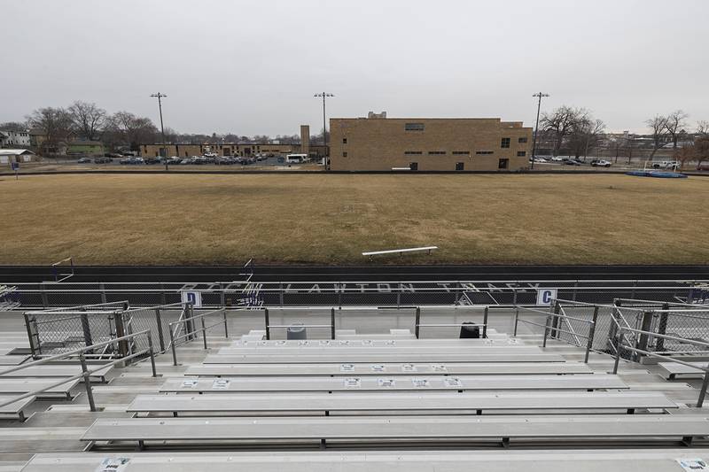 The grass field is tough to maintain and practices for soccer and football have to go offsite, otherwise the sod would be torn to shreds.