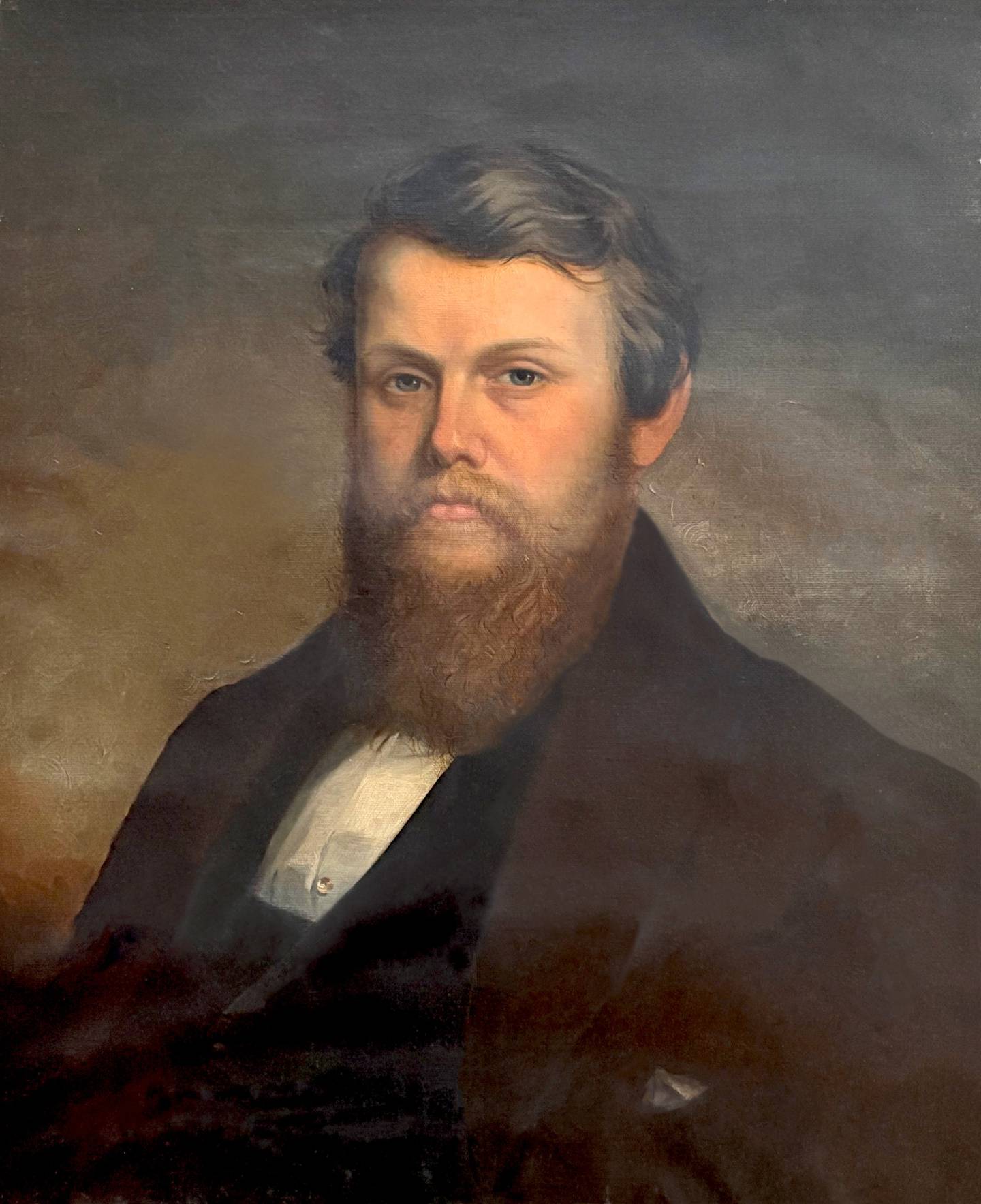 Wright Seamen, Princeton's first fire chief, is among the portraits featured at the Bureau County History Center's portraits exhibit.
