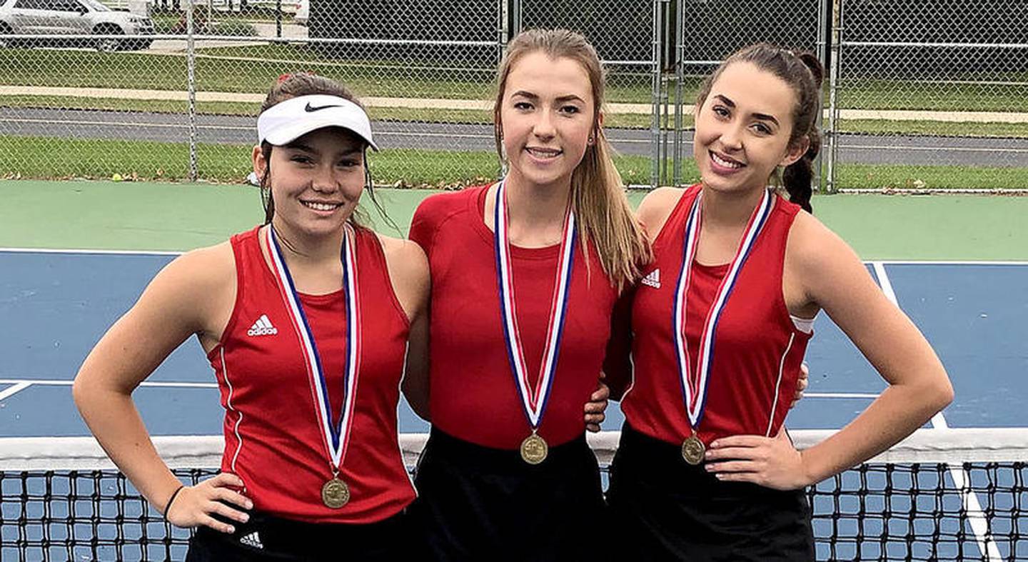 Girls Tennis Yorkville has plenty to cheer about at conference meet