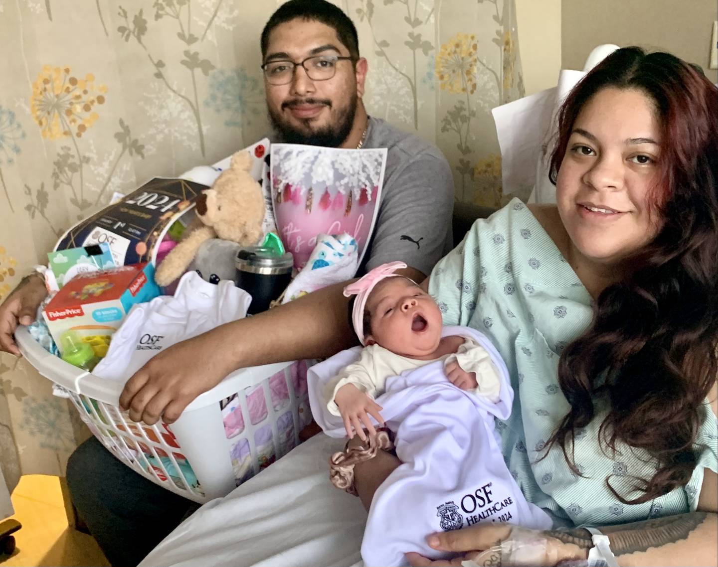 Layla S. Madrigal said hello to the world as La Salle County’s first baby of 2024. Layla was born at OSF St. Elizabeth Medical Center in Ottawa on Jan. 1 to parents Yuridia Rivera and Miguel Madrigal Jr., of DePue.