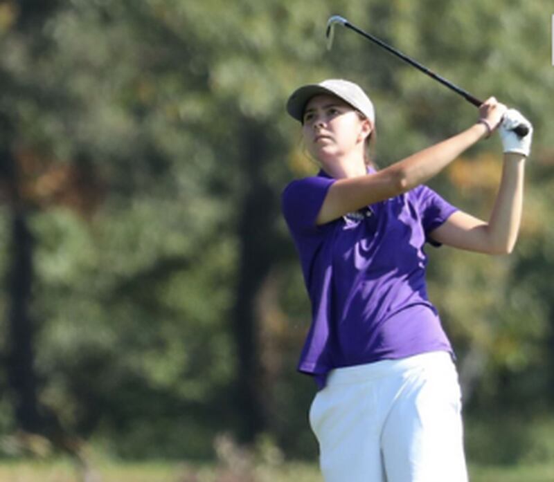 Princeton's Kelly VanDenBussche is a senior golfer for the University of Northwestern in St. Paul, Minn.