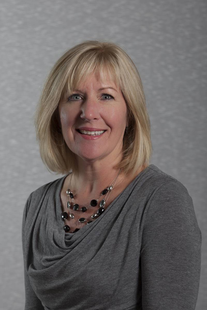 Becky Brown, who retired from Grundy Bank after 33 years working in business banking.