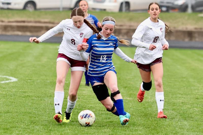 Princeton sophomore makes her moves during Tuesday's soccer match at Bryant Field against IVC. The Tigresses won 9-0.
