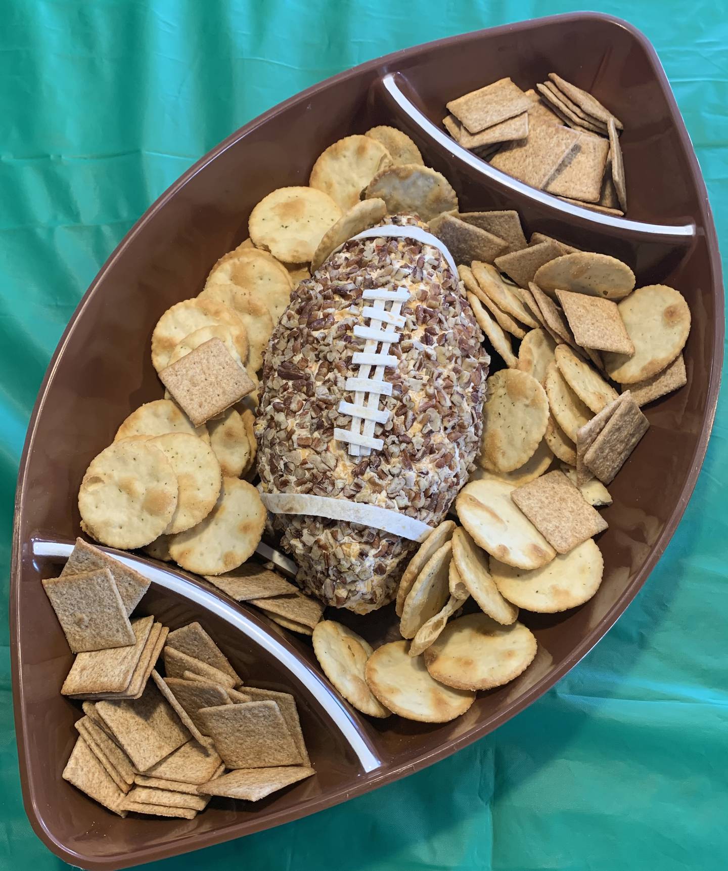 Football party cheese ball