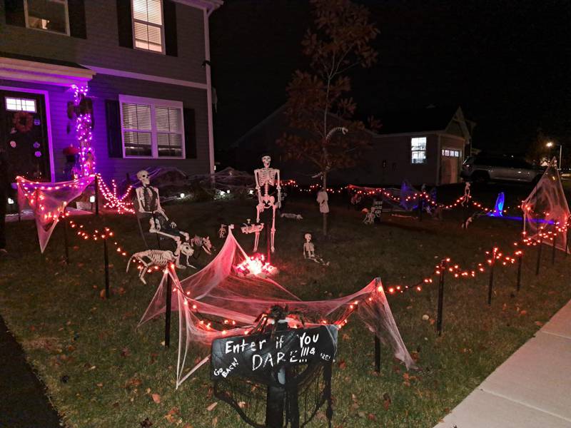 One of the homes on display during the 2022 Halloween display contest in Montgomery.