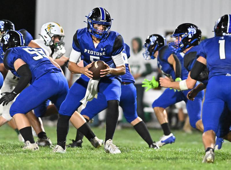 Peotone's Ruben Velasco in action during a conference game  against Coal City on Friday, Sep 27, 2024 at Peotone. (Dean Reid for Shaw Local News)