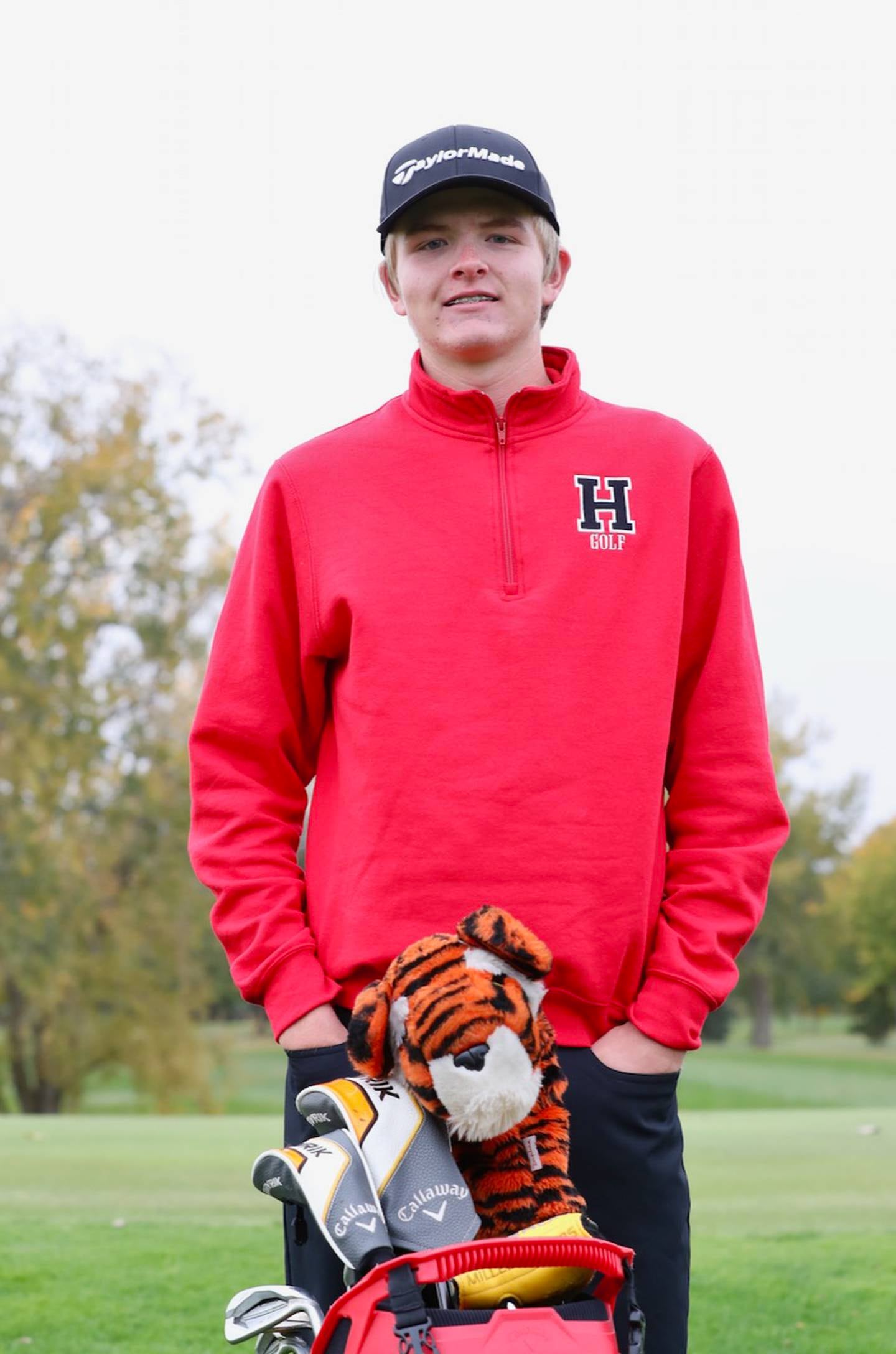 Hall sophomore Landen Plym is the 2022 BCR Male Golfer of the Year.