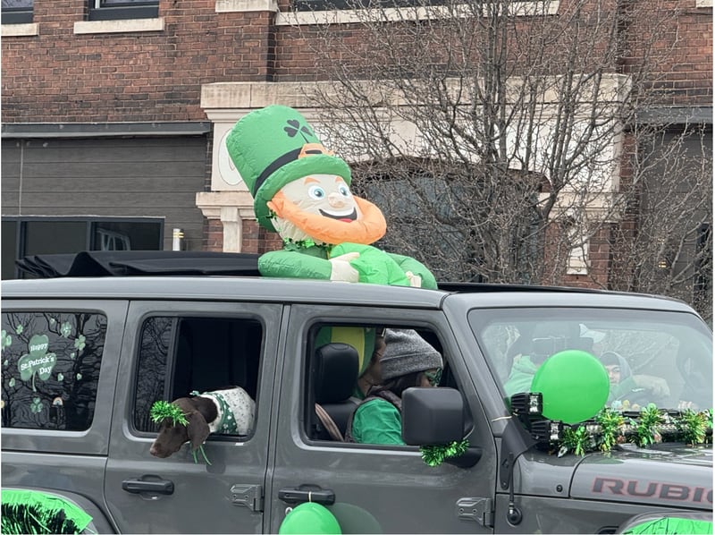 The St. Patrick's Parade in La Salle doesn't restrict the festivities to people.