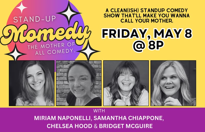 Raue Center For The Arts wil present the Stand-Up Momedy Show at 8 p.m. Friday, May 8, featuring four fierce and funny women ready to deliver a night of comedy that’s as relatable as it is hilarious.