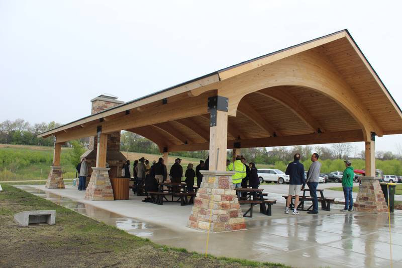 The Village of Cary unveiled the new pavilion at Rotary Park, 1300 Klasen Road, on April 26, 2024.