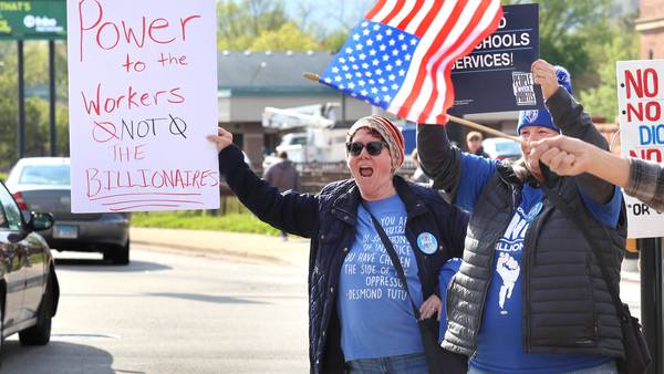 Photos: May Day rally held in DeKalb to advocate for workers rights amid rising costs