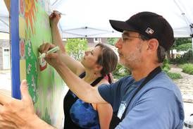 Photos: Geneva Chamber hosts community art project