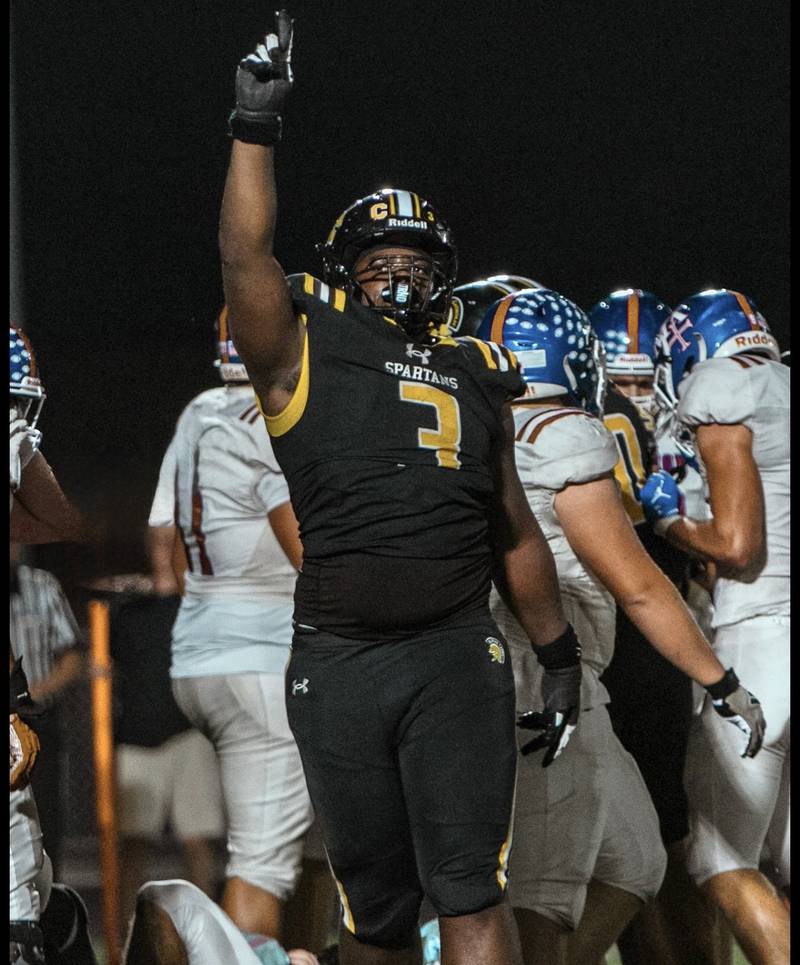 Marian Catholic's Gavin Neil has recorded 79 total tackles, 23 tackles for loss and 12 sacks over two varsity seasons. Neil will be continuing his football career at Boston College.