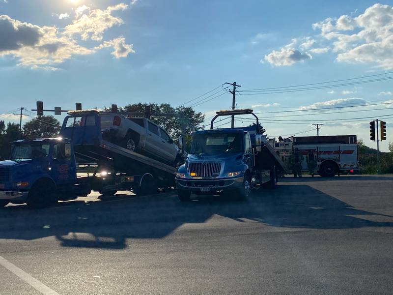 The intersection at Peace Road and Illinois Route 23 in Sycamore was reopened Monday evening, Aug. 22, 2022 after a temporary closure due to a collision involving a pickup truck and a motorcycle, said police.