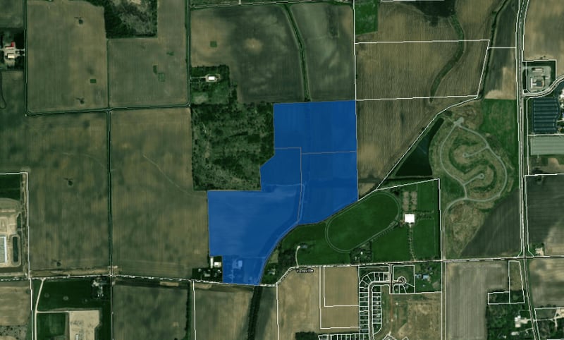 The Beecher Road Solar, LLC, development in Yorkville is a proposed 70-acre solar farm located north of Corneils Road, 1,500 feet west of Beecher Road, and 4,000 feet east of Route 47.