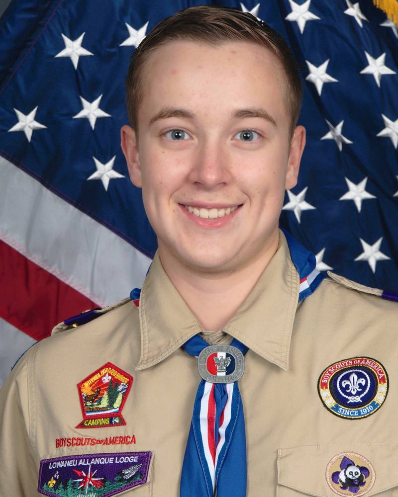 Daniel Alexander Aykroyd of Elgin Scout Troop 38 received his Eagle Scout rank at the troop’s first Eagle Court of Honor April 17, 2021.