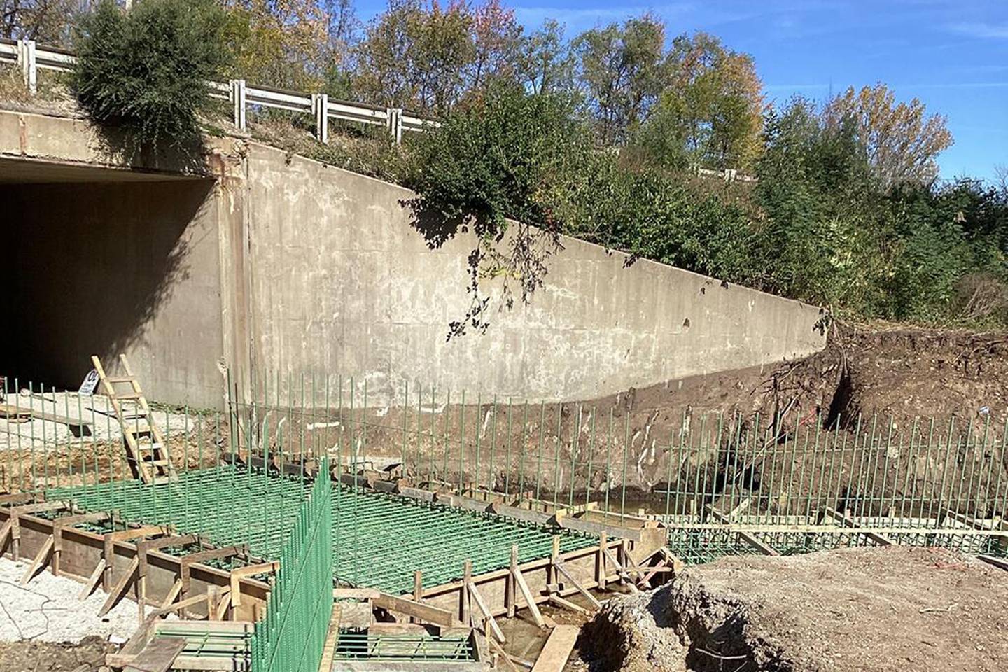 Work on the Illinois Route 126 culvert extension and the DuPage River bridge foundation in Plainfield got underway Oct. 18, 2024.