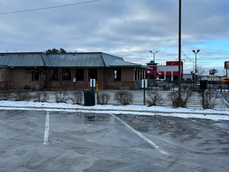 The aftermath of a fire on early Saturday morning at Tom & Jerry's in Sycamore