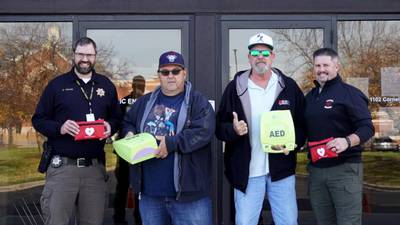 Kendall County Sheriff’s Office receives donation of AEDs from Yorkville Moose
