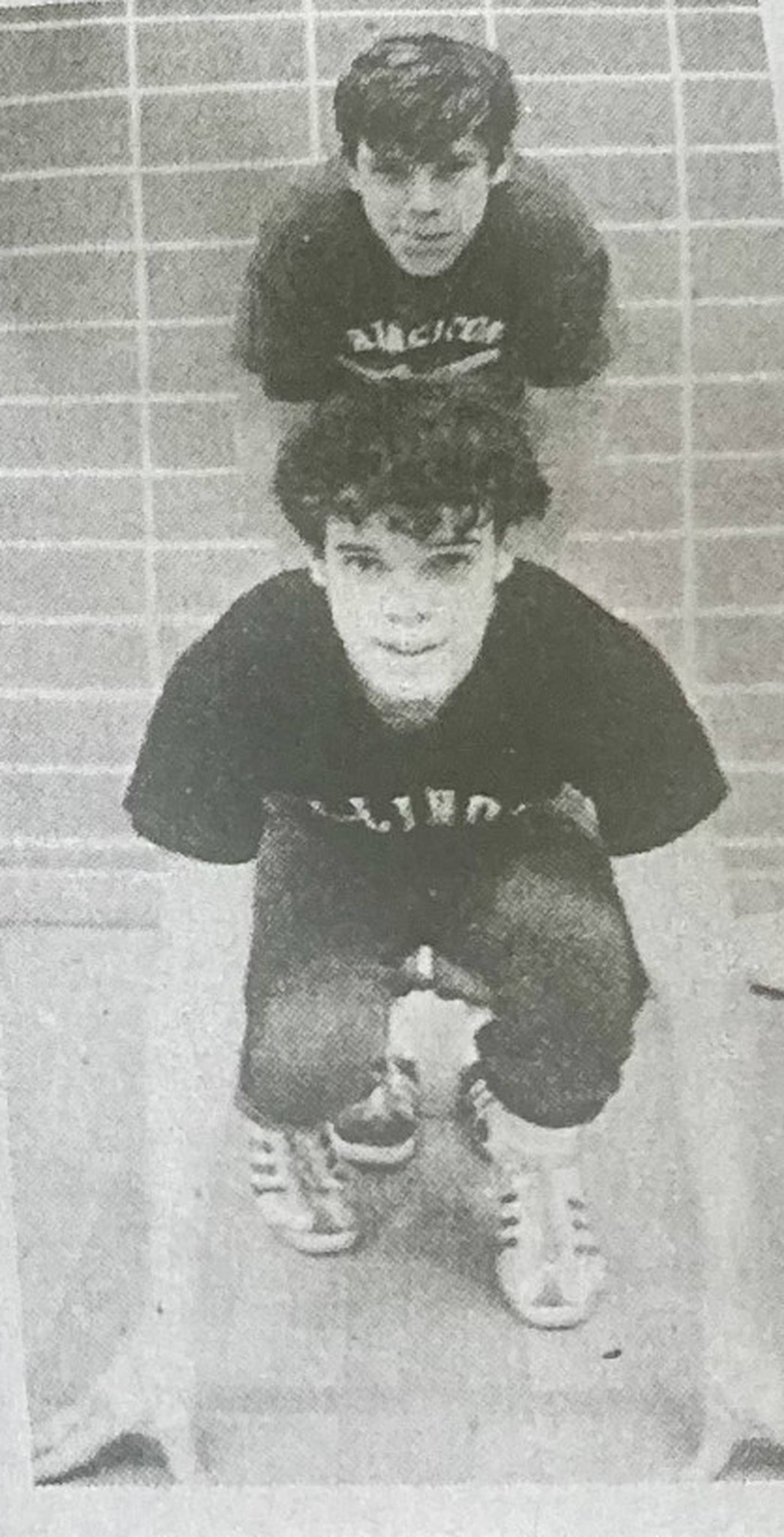Kent Purvis (front) and Geno Storm were known as the "Dynamic Duo" running  for the Princeton Tigers track and cross country teams, graduating in 1971. Purvis said that Storm, who passed away Tuesday, "ran with grit and a never give up attitude."