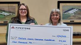 Pipestone Veterinary Services donates $4K to DeKalb Education Foundation