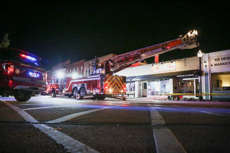 The Crystal Lake Fire Rescue Department responded at 9:18 p.m. Thursday, May 19, 2022, to a fire at That's Amore Pizza in downtown Crystal Lake.